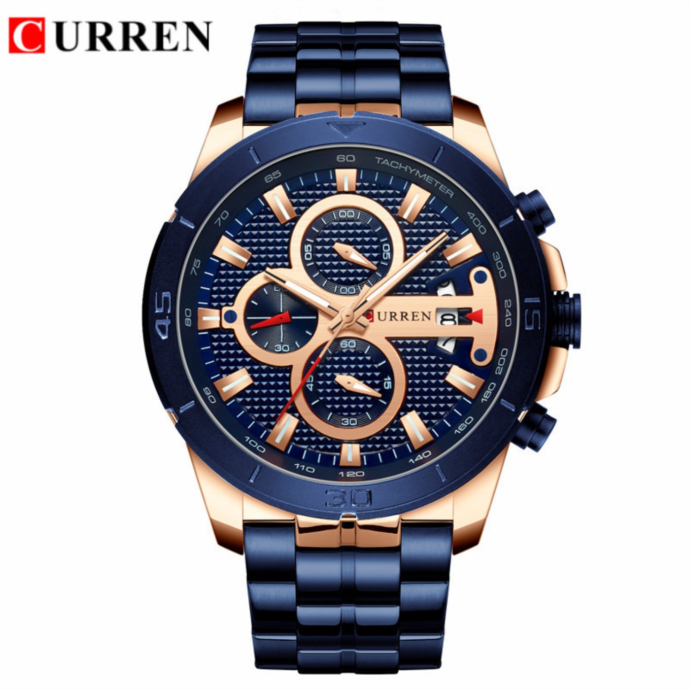 Chronograph Sport Watch - CURREN Watch Men Waterproof Chronograph Sport
