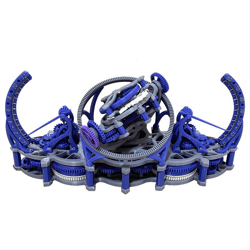 Skeleton Mechanical Watch - Random color 3d print tourbillon assemble