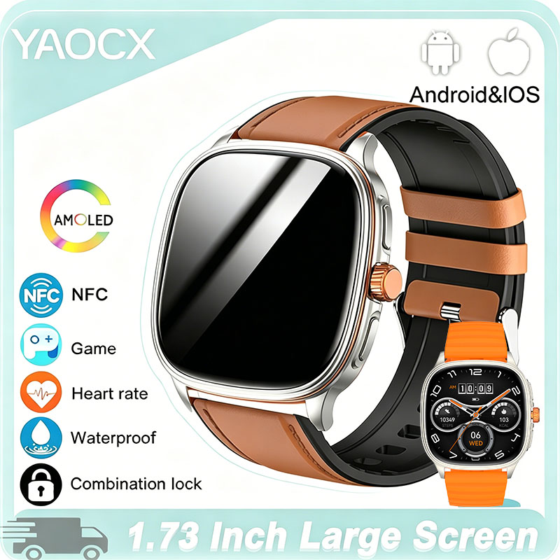 Smartwatch Sports Watches For Women - YAOCX HK73 AMOLED Smartwatch Man Woman