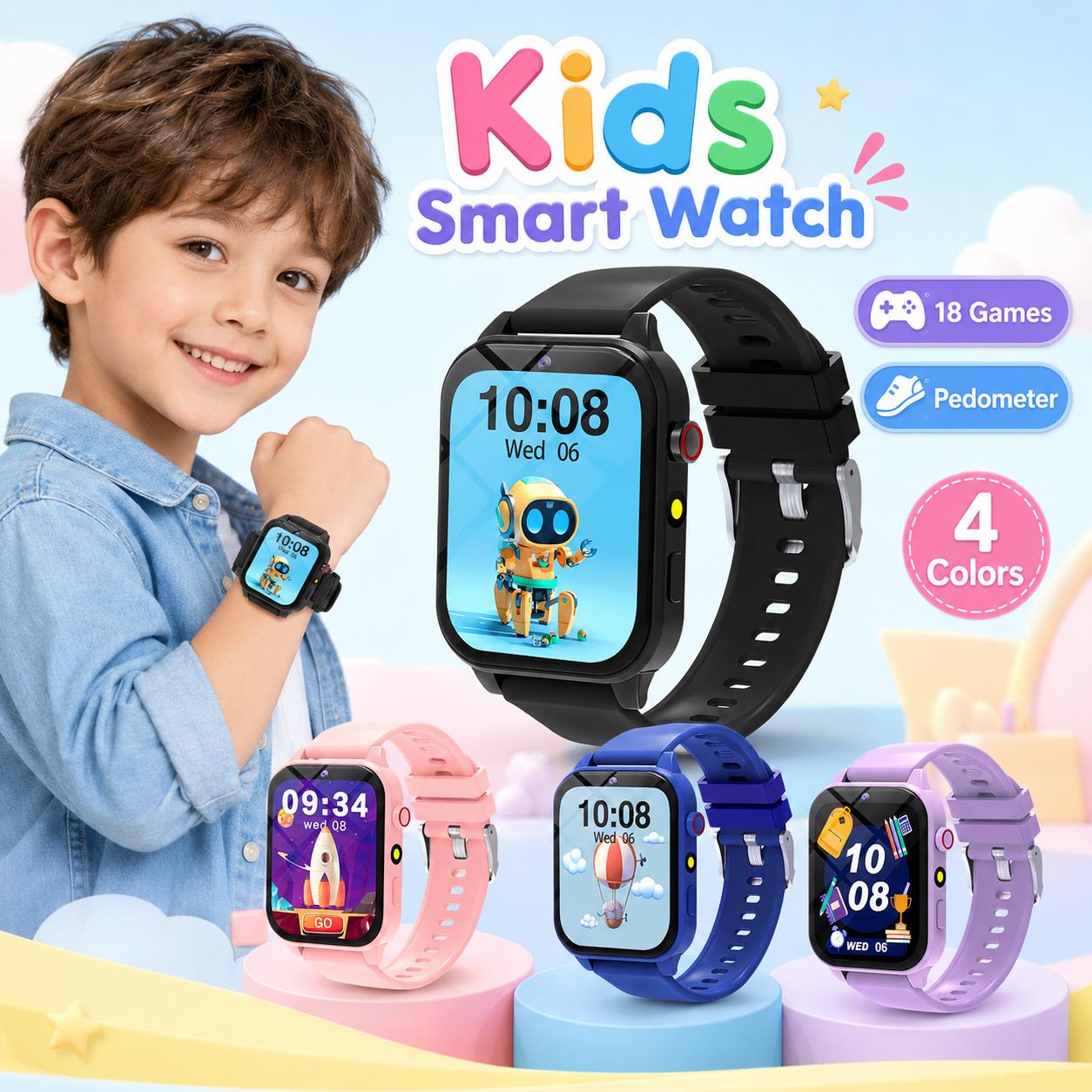 Smartwatch Digital Watches For Boys - Smart Watch Games for Kids 18