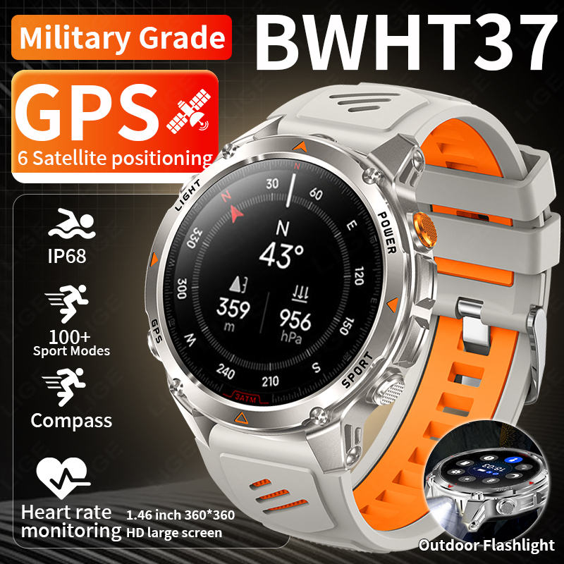Smartwatch I Watches - LIGE Rugged GPS Track Smart Watch
