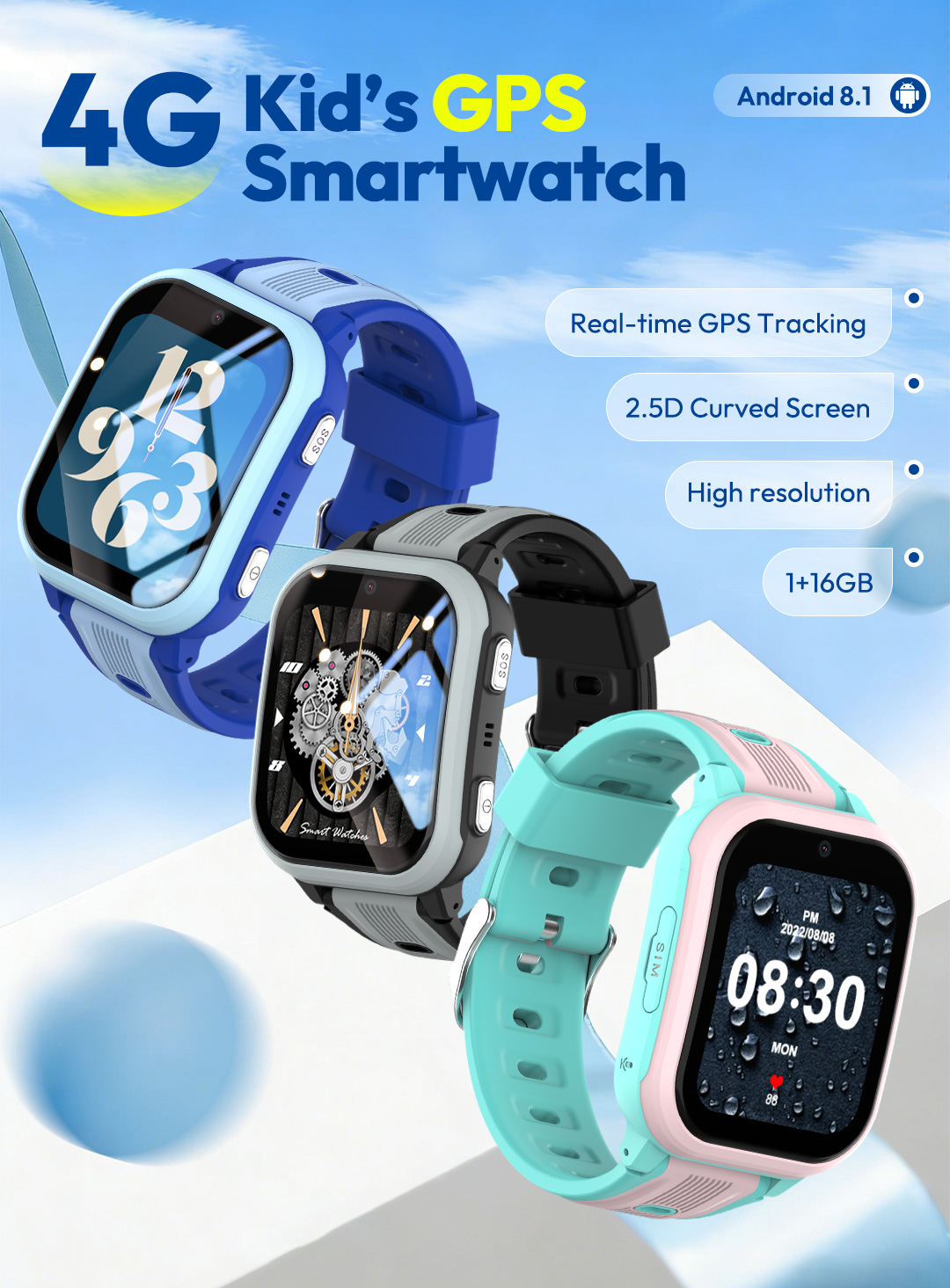 Smartwatch Watches For Children - KT41 Smart Watch - 4G Phone