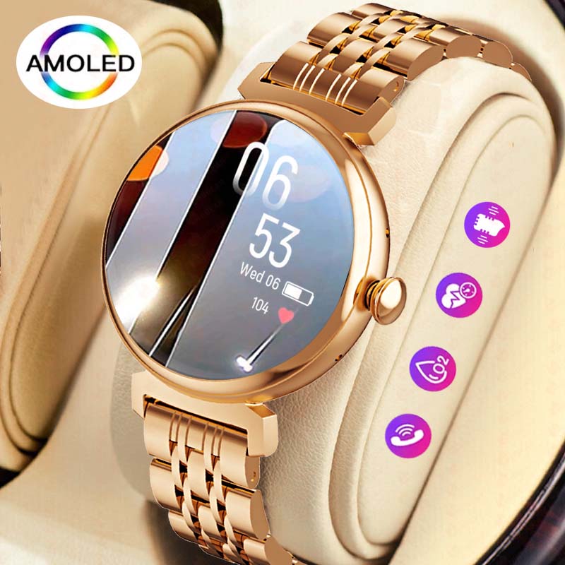 Smartwatch Angelo Watches - 1.04 inch AMOLED Screen Fashion Ladies