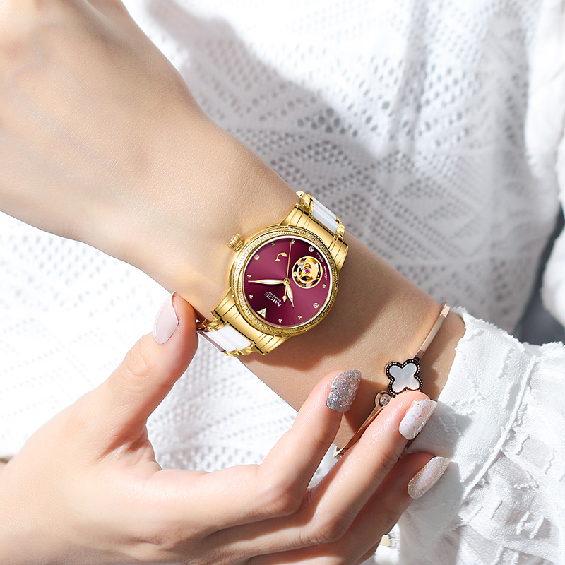 MIGE Ladies Skeleton Auto Watc - đánh giá và giá Skeleton Mechanical Watch