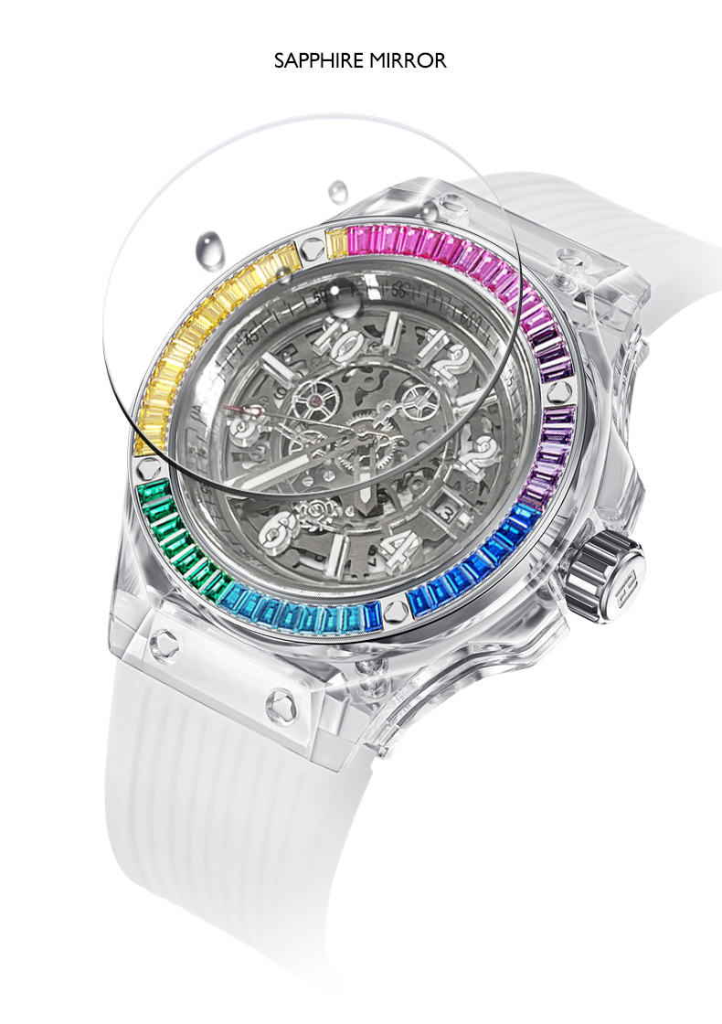 HANBORO Women Automatic Watch  - đánh giá và giá Skeleton Mechanical Watch