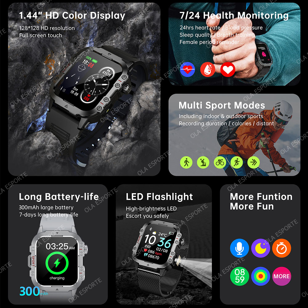 2026 New Rugged Military GPS S - đánh giá và giá Smartwatch Sports Watches For Women