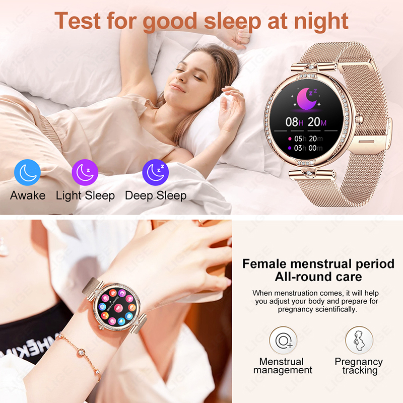 LIGE Fashion Woman Smartwatch  - đánh giá và giá Smartwatch Angelo Watches