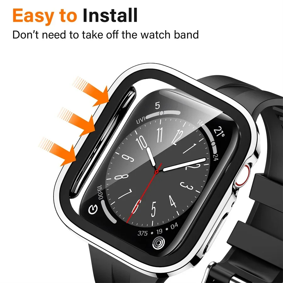 Glass+cover For Apple Watch ca - đánh giá và giá Smartwatch Watches Price
