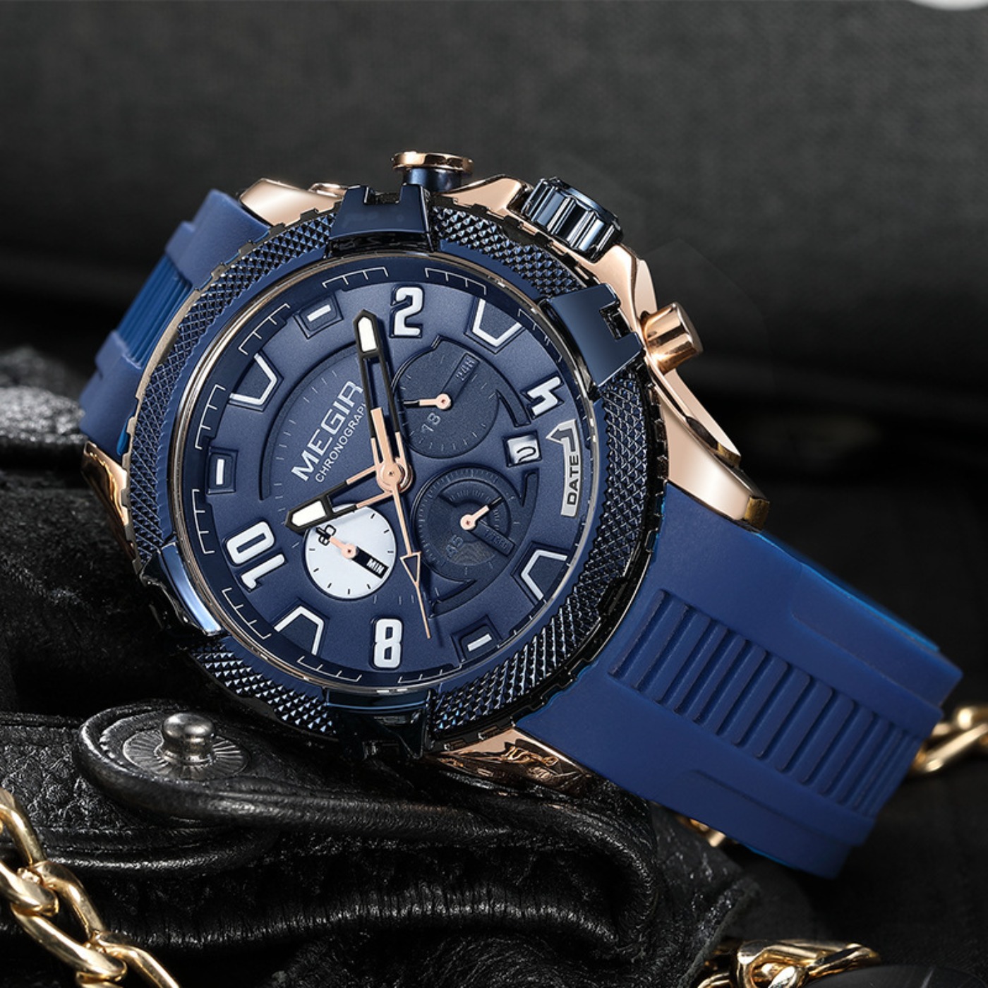 MEGIR 48MM Dial Chronograph Me - đánh giá và giá Chronograph Sport Watch