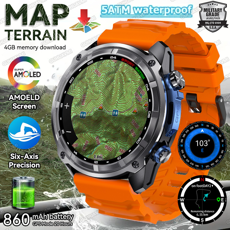 2025 New Terrain map GPS Smart - đánh giá và giá Smartwatch New Watches 2025