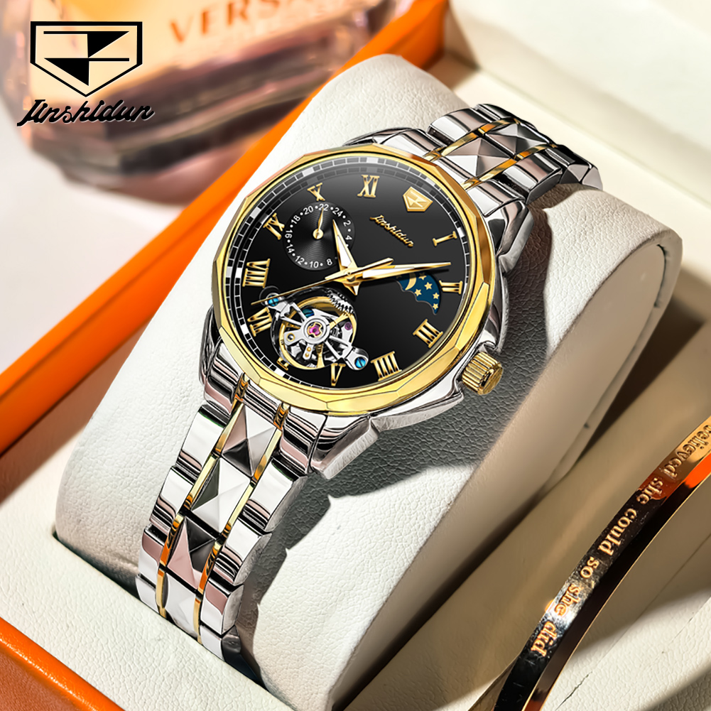 JSDUN 8937 Ladies Watches Auto - đánh giá và giá Skeleton Mechanical Watch