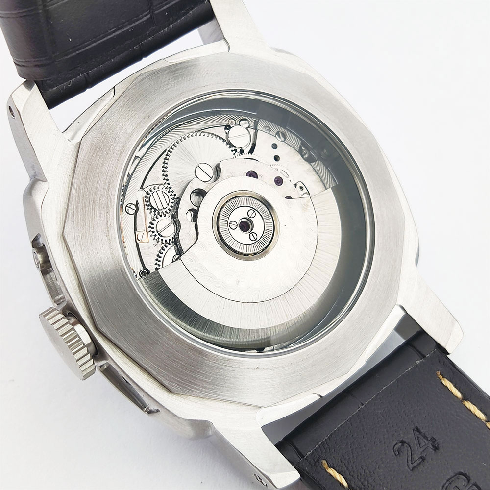 44mm Men's Watch Seagull ST255 - đánh giá và giá Leather Watch Strap