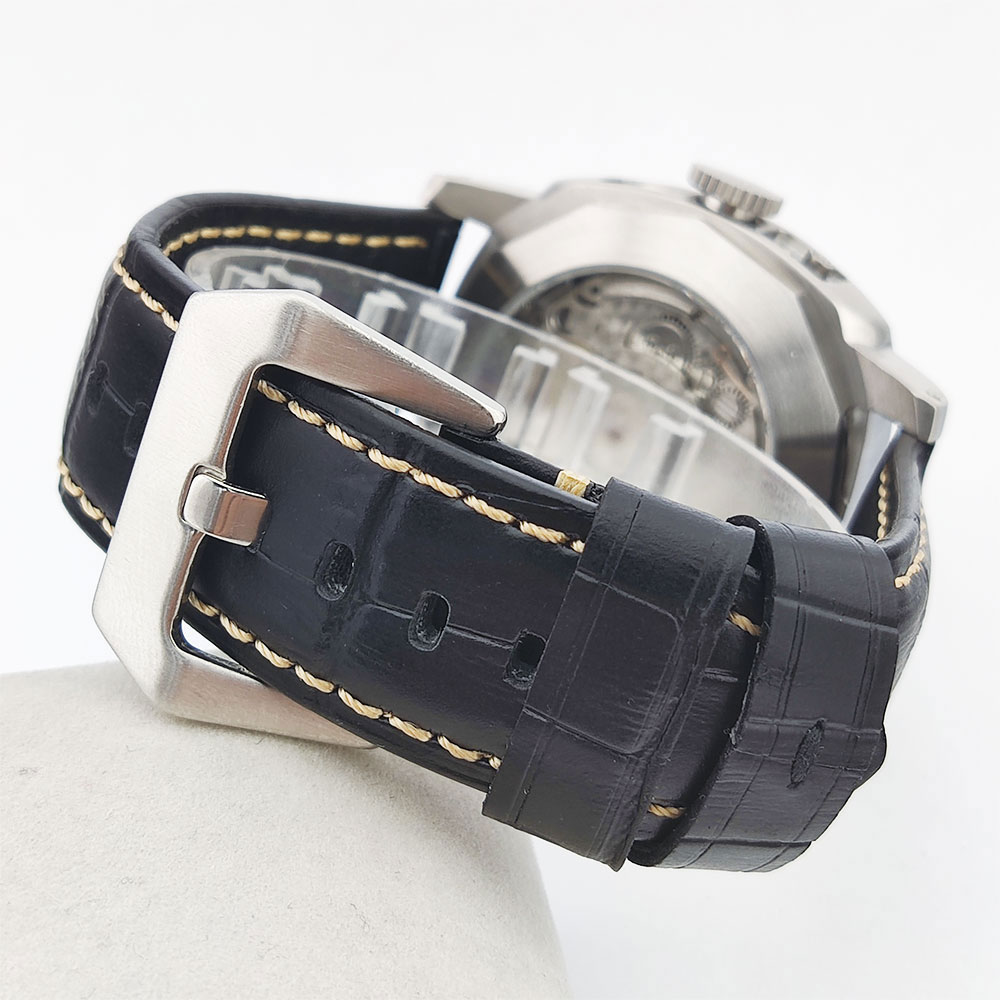44mm Men's Watch Seagull ST255 - đánh giá và giá Leather Watch Strap
