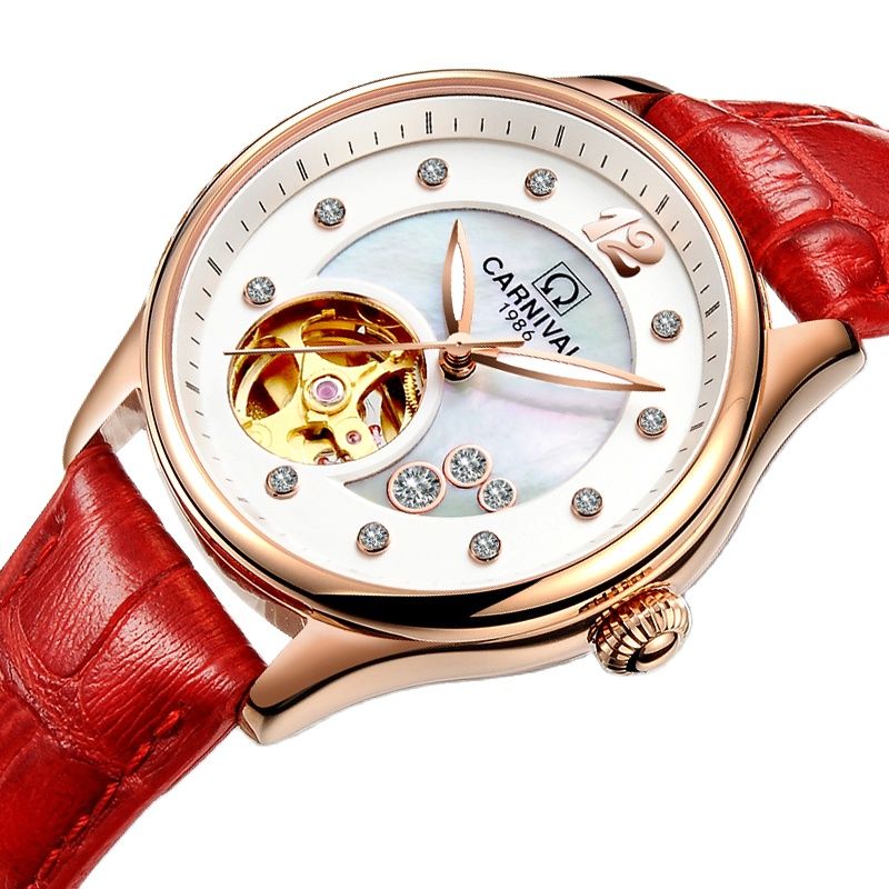 Switzerland CARNIVAL Luxury Wo - đánh giá và giá Skeleton Mechanical Watch