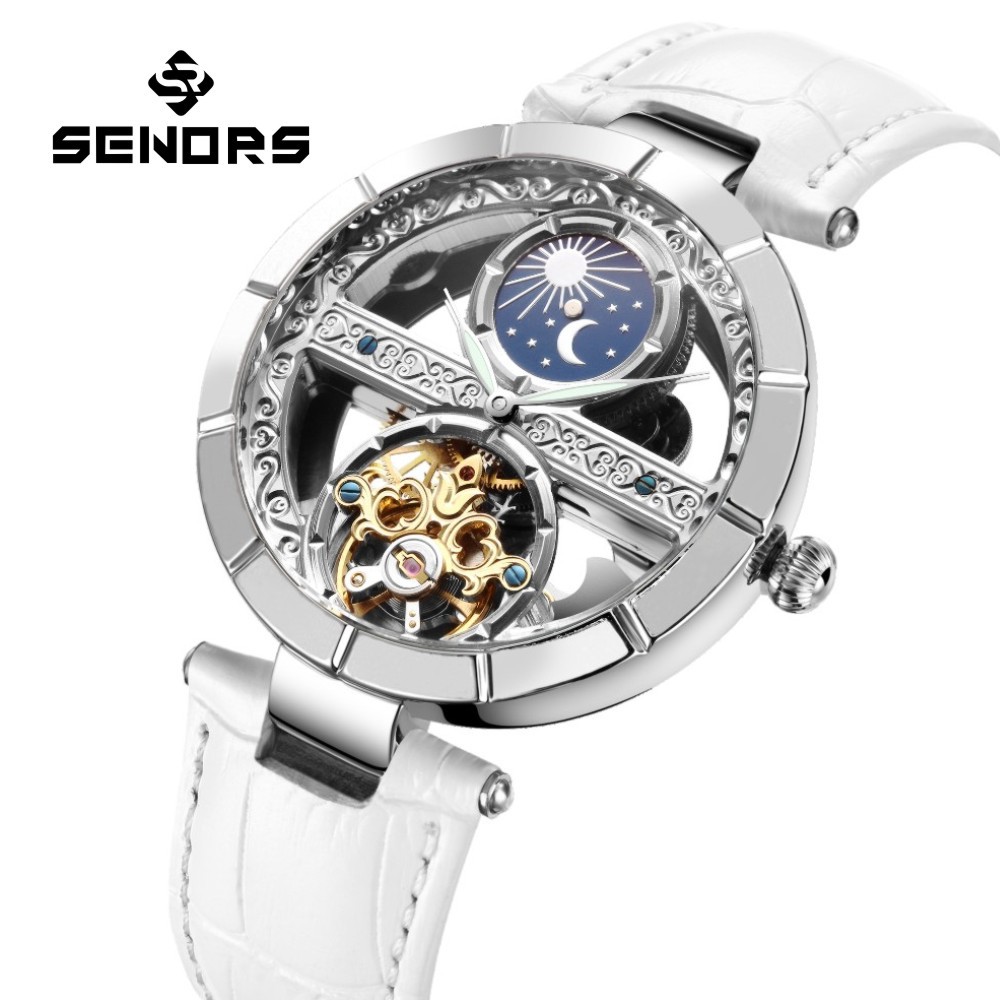 Luxury Women's Waterproof Skel - đánh giá và giá Skeleton Mechanical Watch