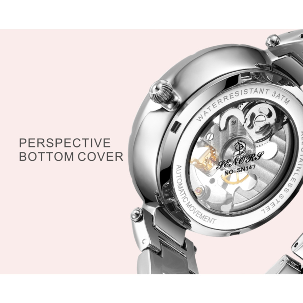 Luxury Women's Waterproof Skel - đánh giá và giá Skeleton Mechanical Watch