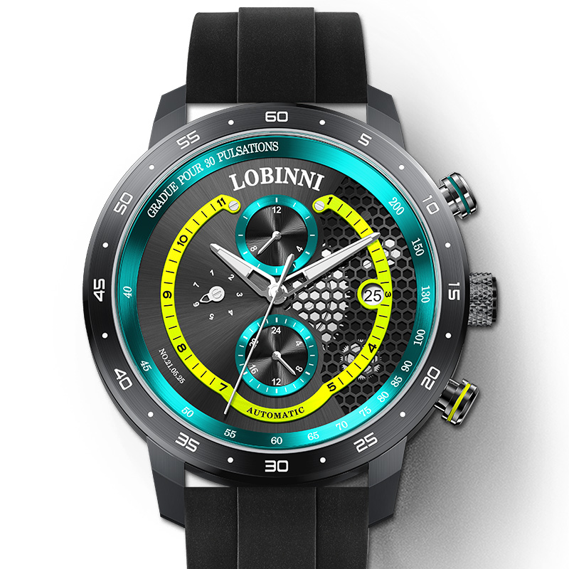Switzerland LOBINNI Men's Luxu - đánh giá và giá Skeleton Mechanical Watch