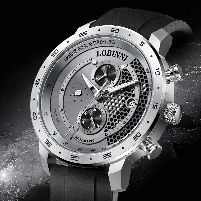 Switzerland LOBINNI Men's Luxu - đánh giá và giá Skeleton Mechanical Watch