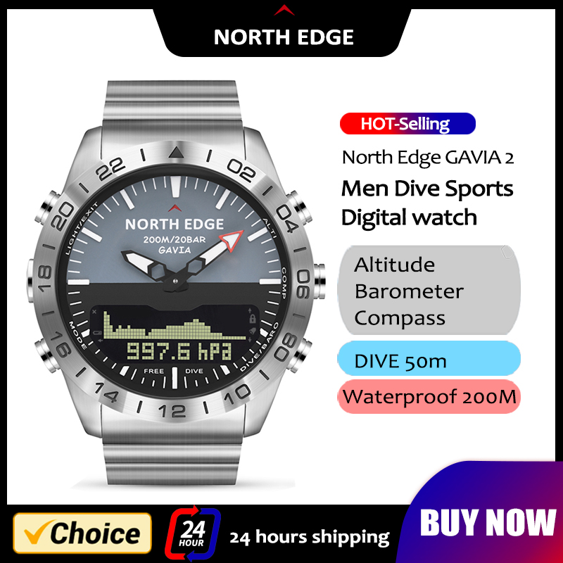NORTH EDGE Mens Dive Watch Mil - đánh giá và giá Smartwatch Army Watches For Men