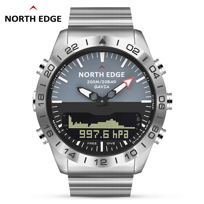 NORTH EDGE Mens Dive Watch Mil - đánh giá và giá Smartwatch Army Watches For Men
