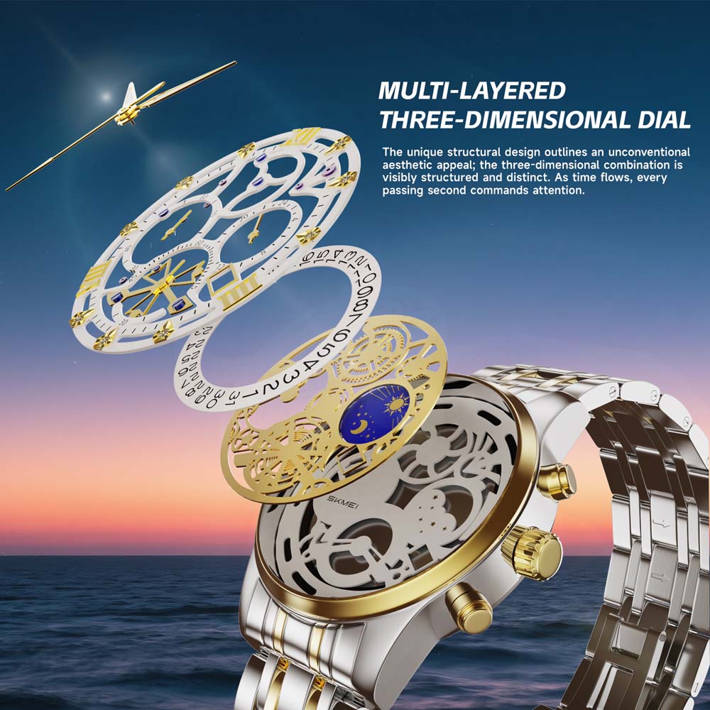SKMEI Men's Quartz Watch Non-M - đánh giá và giá Skeleton Mechanical Watch