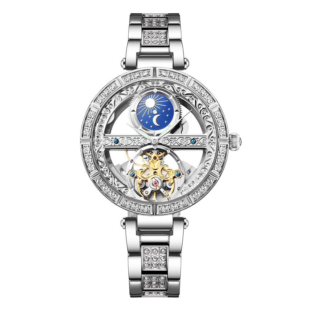 Ladies Watch Automatic Woman L - đánh giá và giá Skeleton Mechanical Watch