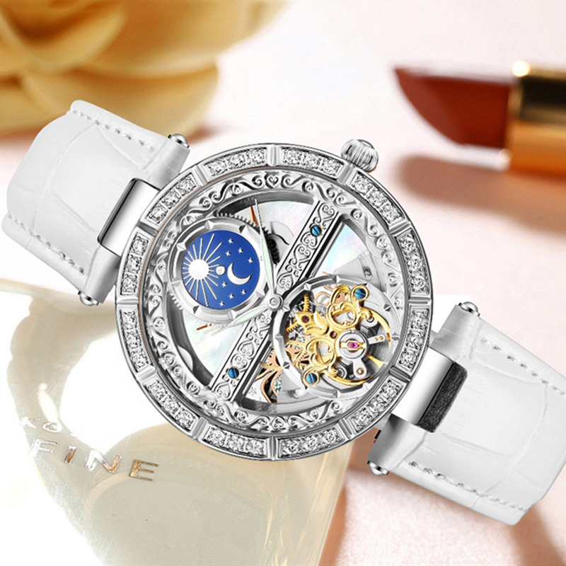 Ladies Watch Automatic Woman L - đánh giá và giá Skeleton Mechanical Watch