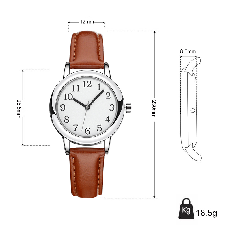 White Strap Slim Custom Women  - đánh giá và giá Leather Watch Strap