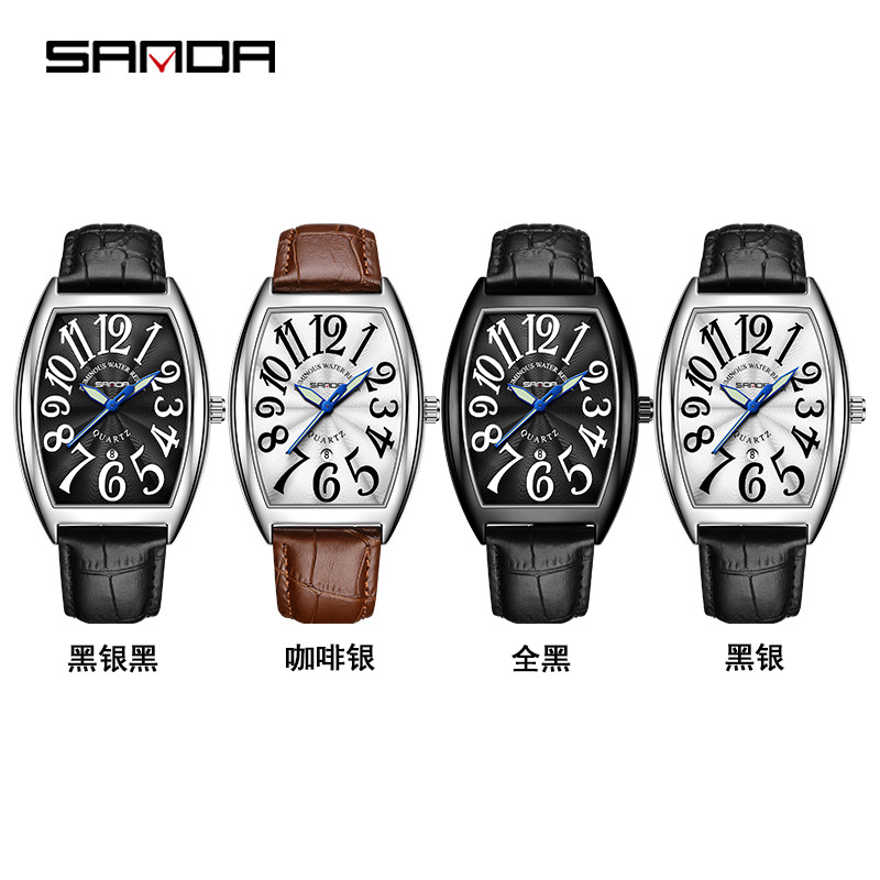 SANDA New Quartz Men's Watch C - đánh giá và giá Leather Watch Strap