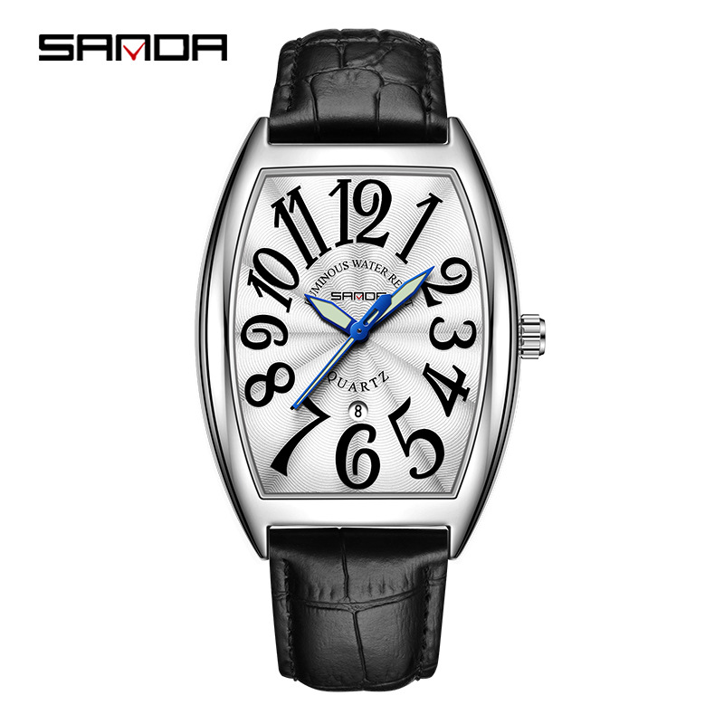 SANDA New Quartz Men's Watch C - đánh giá và giá Leather Watch Strap