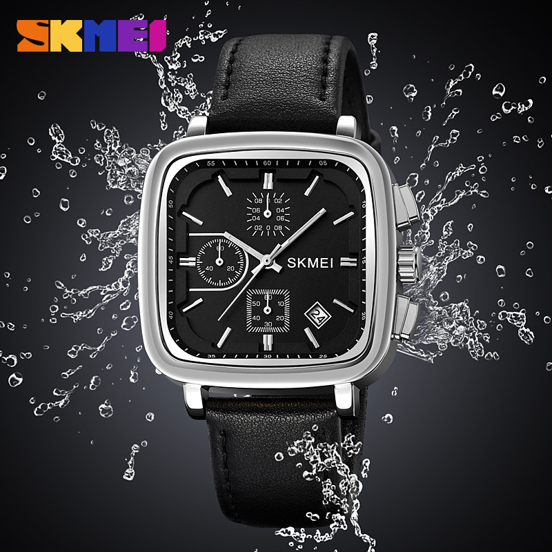 Square Men's Watch Quartz Wate - đánh giá và giá Leather Watch Strap
