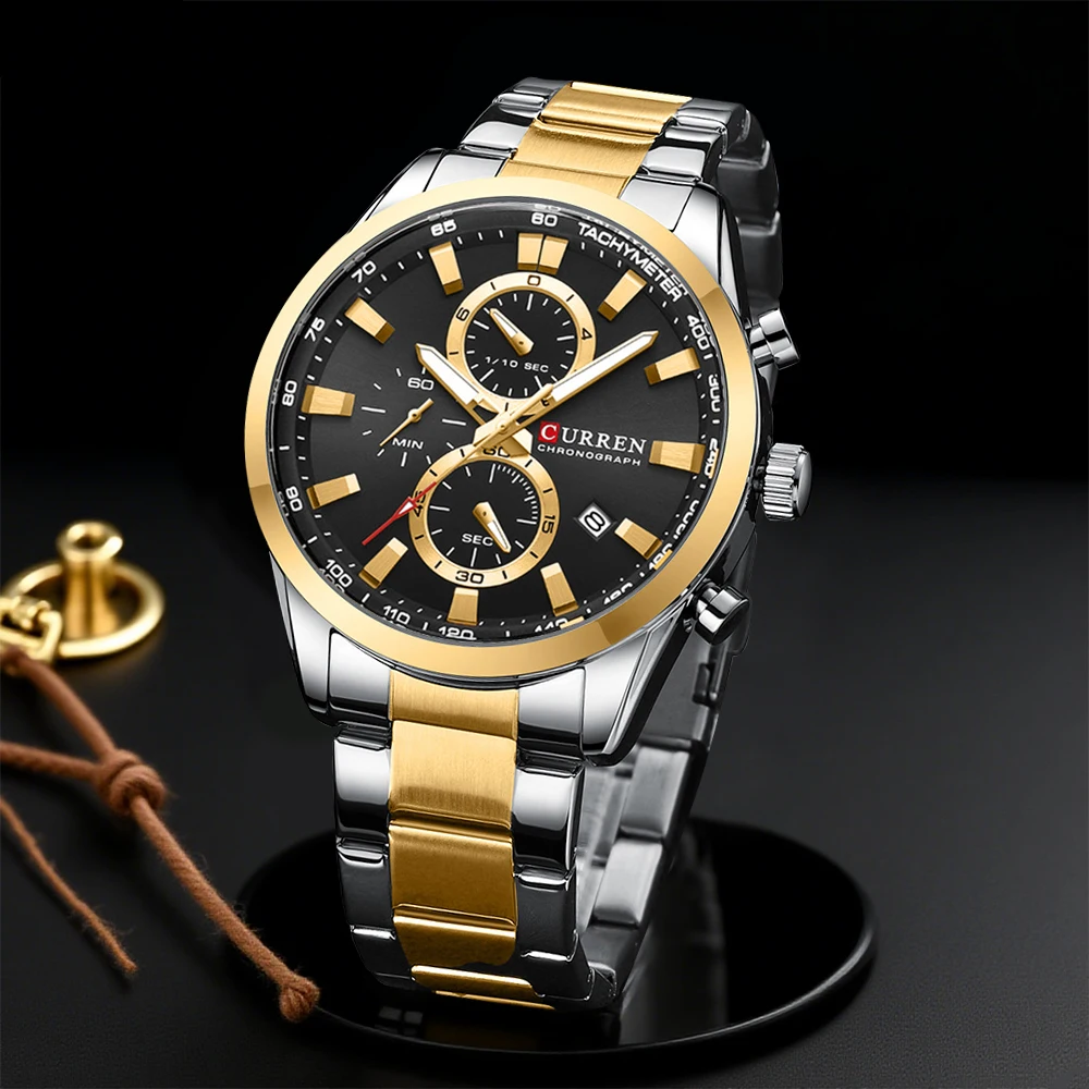 CURREN Casual Quartz Chrono Sp - đánh giá và giá Chronograph Sport Watch