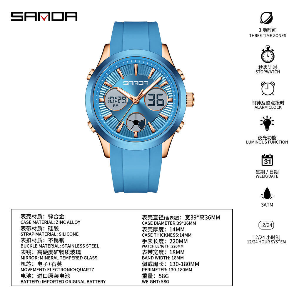 SANDA electronic watch luminou - đánh giá và giá Smartwatch Watches Price