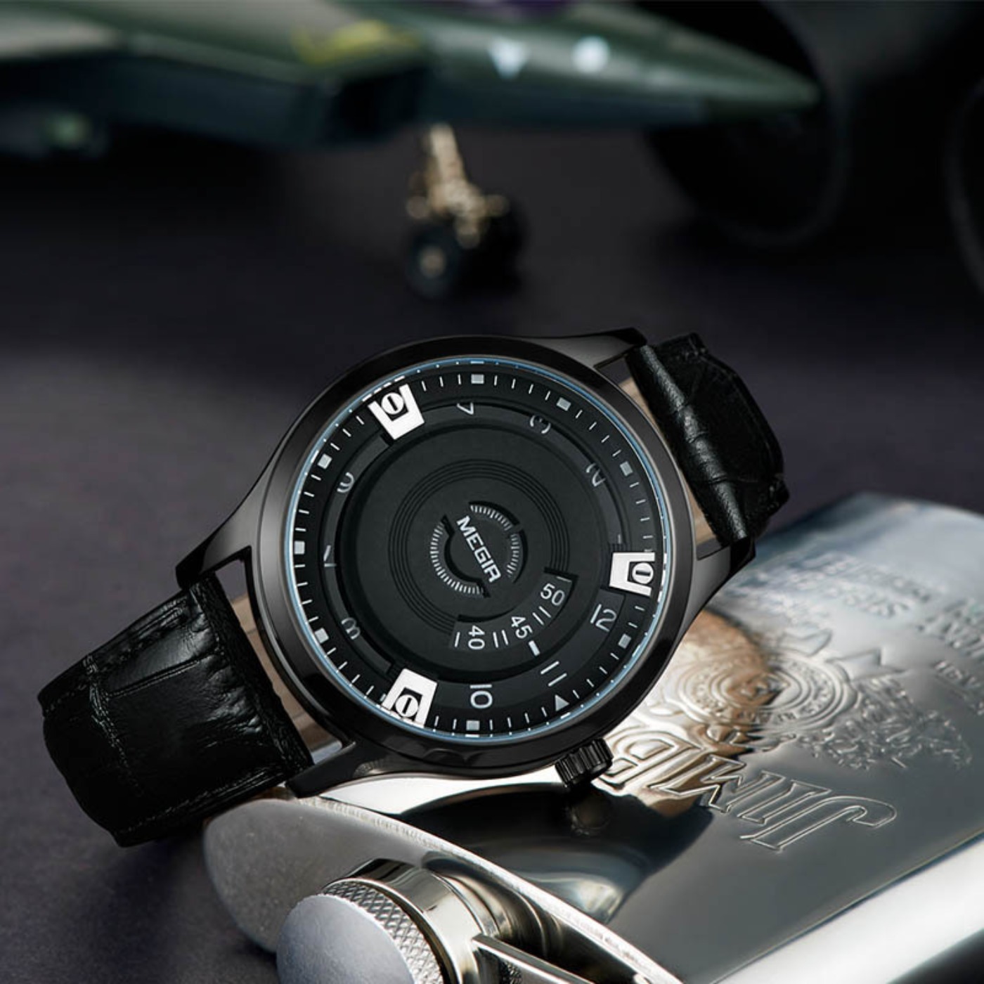 MEGIR Men Watches Luxury Leath - đánh giá và giá Leather Watch Strap