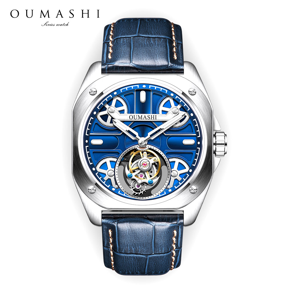 41mm Luxury men's watch Tourbi - đánh giá và giá Skeleton Mechanical Watch