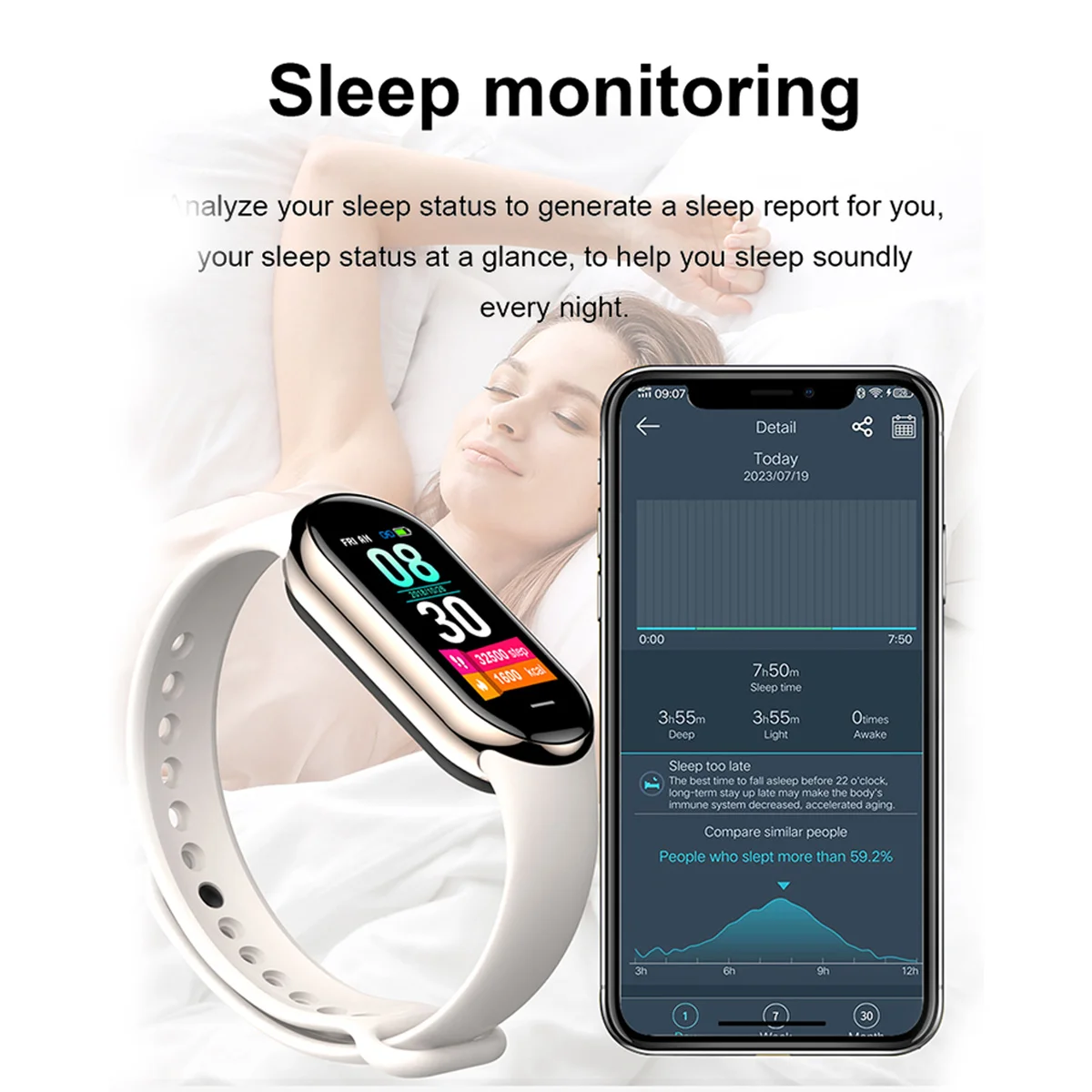 New Original Small M8 Band Sma - đánh giá và giá Smartwatch Sports Watches For Women