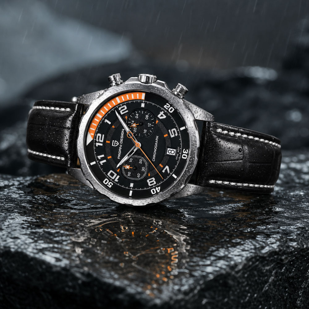 PAGANI DESIGN Classic Leather  - đánh giá và giá Chronograph Sport Watch