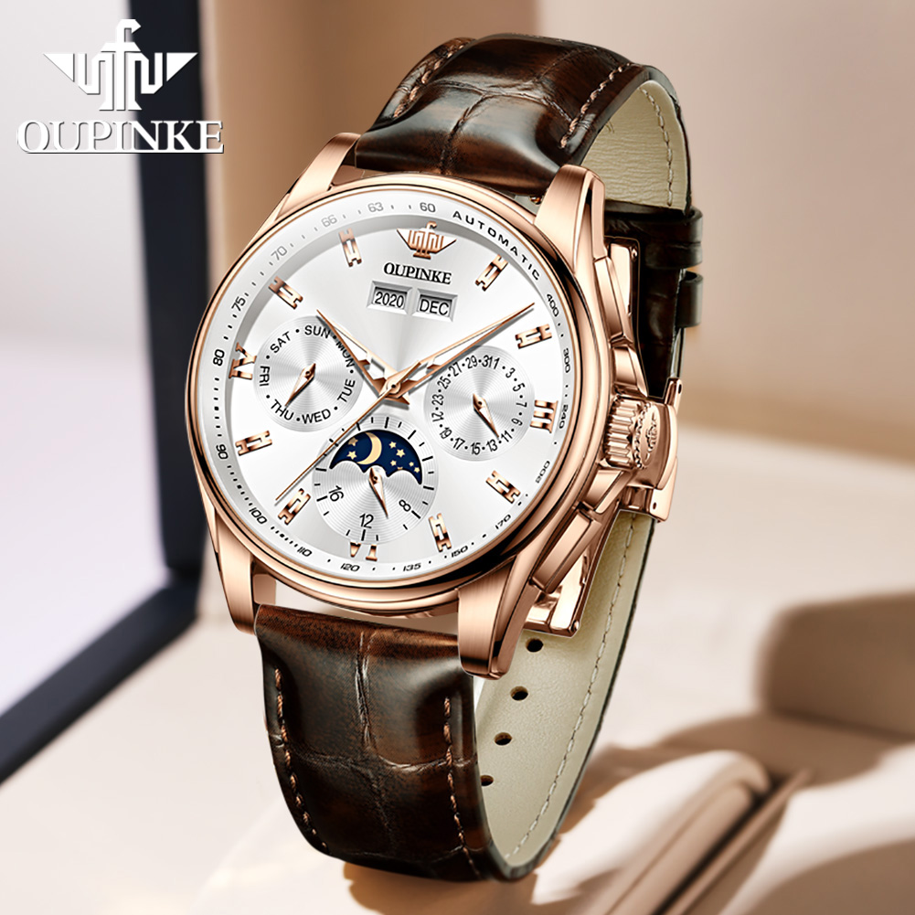 OUPINKE Men's Watches Casual T - đánh giá và giá Leather Watch Strap