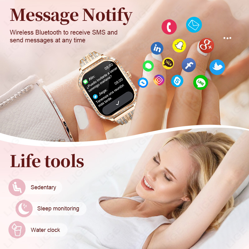 LIGE Smart Watch Women Waterpr - đánh giá và giá Smartwatch Sports Watches For Women