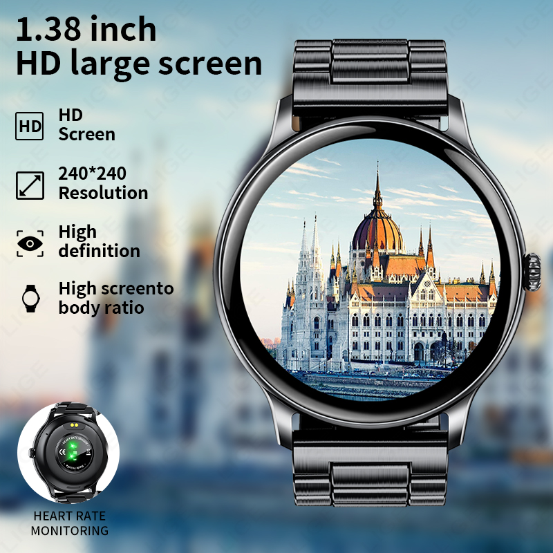 LIGE 2026 New Smart Watch Men  - đánh giá và giá Smartwatch Angelo Watches