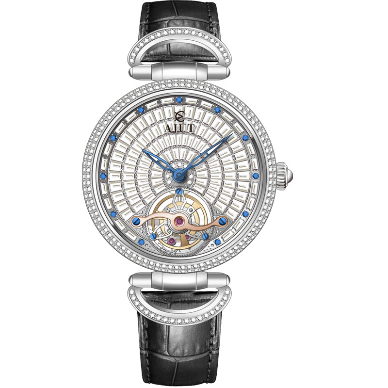 AJUT 0397 Luxury Women's Wrist - đánh giá và giá Skeleton Mechanical Watch