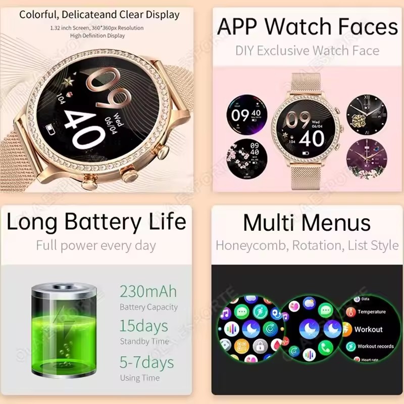 2026 New Ladies' Smartwatch Do - đánh giá và giá Smartwatch Angelo Watches