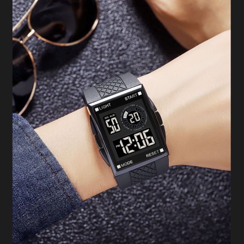 Digital Sport Watch Waterproof - đánh giá và giá Leather Watch Strap